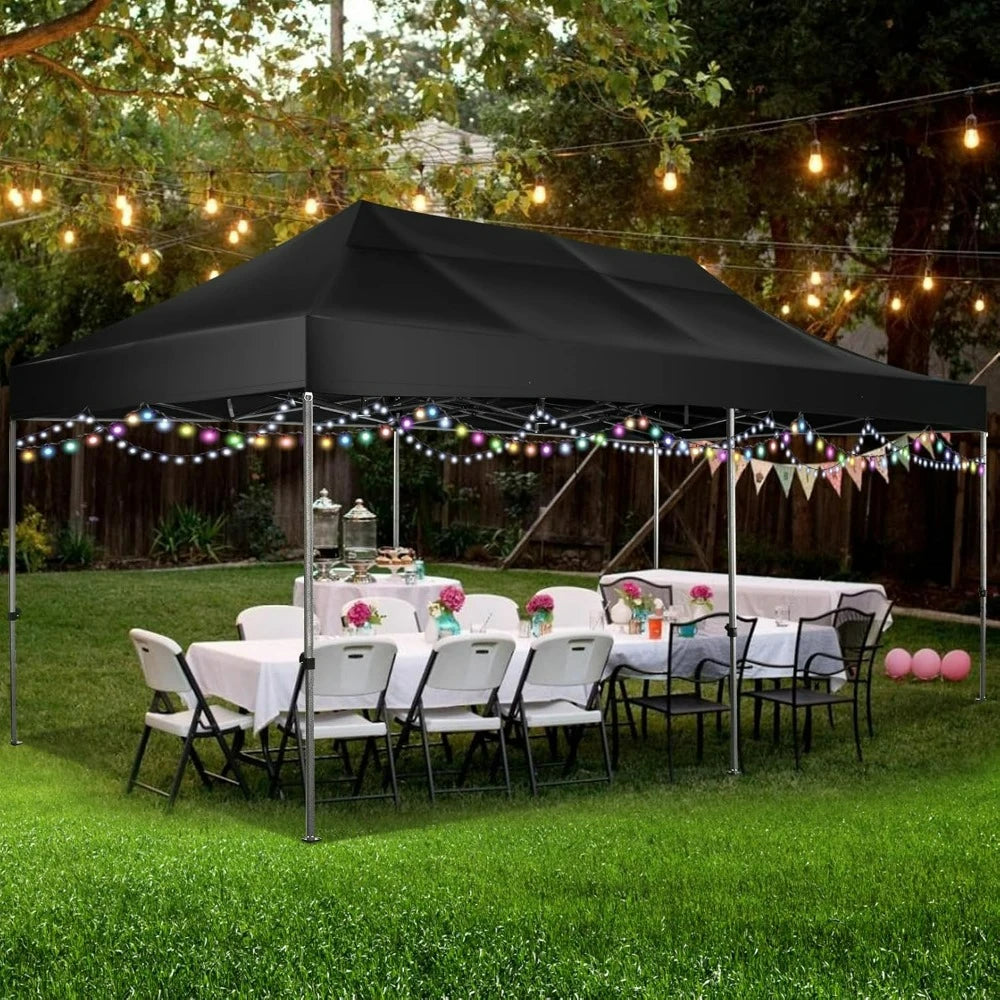 Canopy Tent, Without Sidewall Commercial Outdoor Canopy Wedding Party Tents for Parties All Season Wind & Waterproof Gazebo