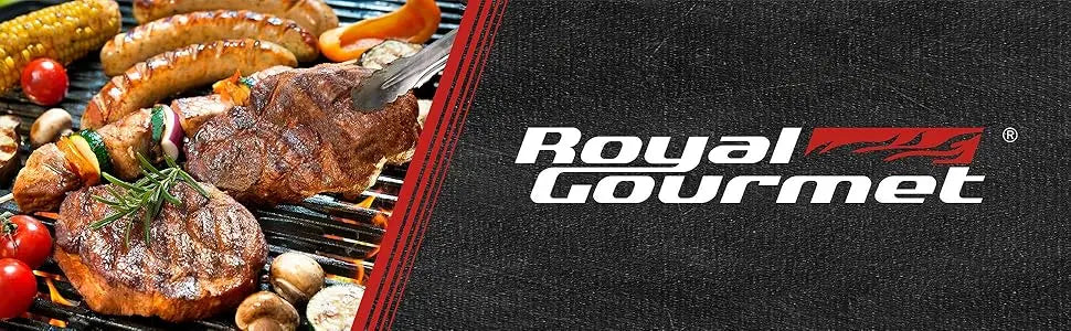 Royal Gourmet 4-Burner Portable Gas Grill and Griddle Combo with Cover, 48,000 , Propane Griddle Grill Combo for