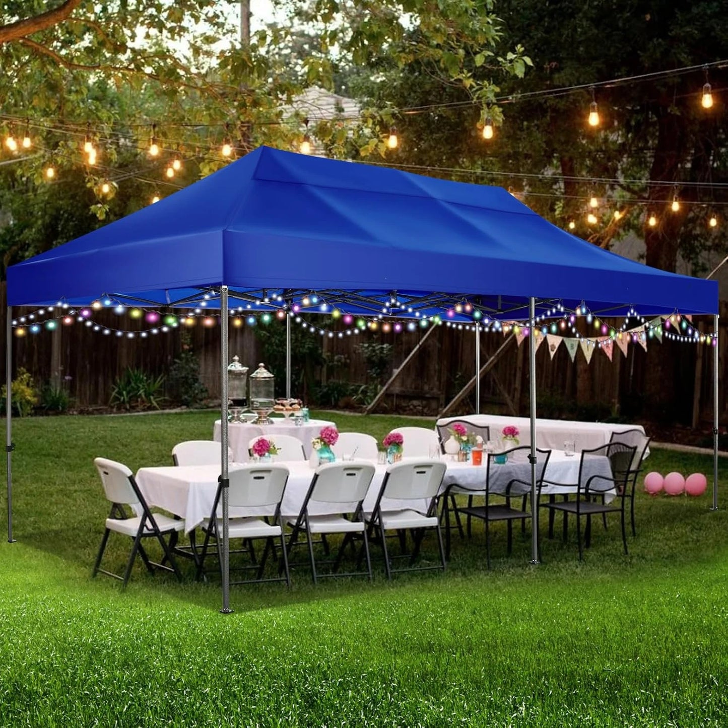 Canopy Tent, Without Sidewall Commercial Outdoor Canopy Wedding Party Tents for Parties All Season Wind & Waterproof Gazebo