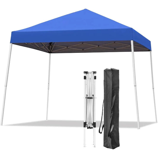 10X10 FT Pop-Up Canopy Outdoor Instant Tent Slant Legs with Carrying Bag,Portable Gazebo Shelter for Patio Deck Garden and Beach