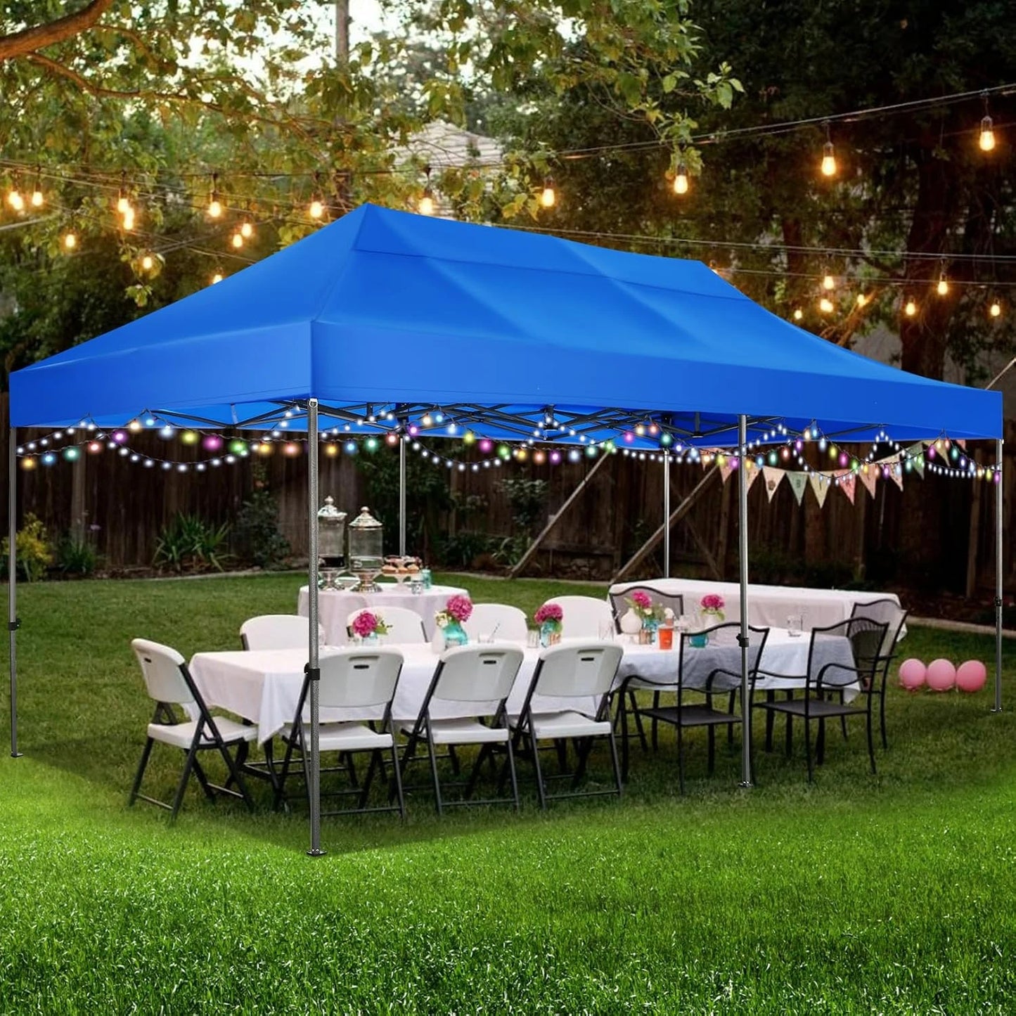 Canopy Tent, Without Sidewall Commercial Outdoor Canopy Wedding Party Tents for Parties All Season Wind & Waterproof Gazebo