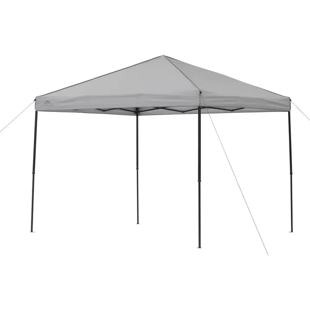 Instant Gray Canopy 8' x 10' Outdoor Shade UV 50  Vent Carry Bag Easy Transport Storage Mesh Pocket Roof Height 112" Tailgate