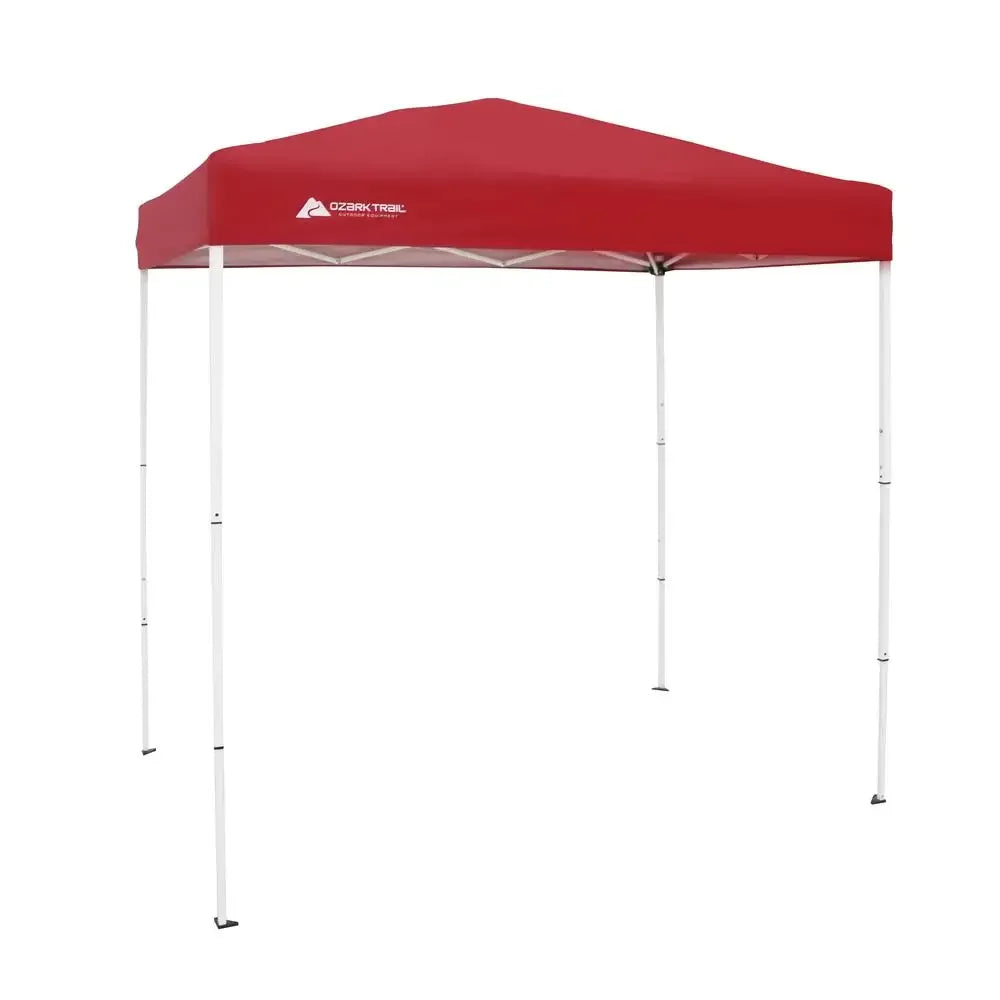 4' x 6' Instant Pop-up Canopy Outdoor Shelter Camping Fishing Hunting RedAdjustable Height UV Resistant Water-Resistant Easy