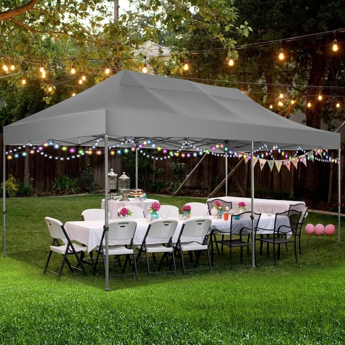 Canopy Tent, Without Sidewall Commercial Outdoor Canopy Wedding Party Tents for Parties All Season Wind & Waterproof Gazebo